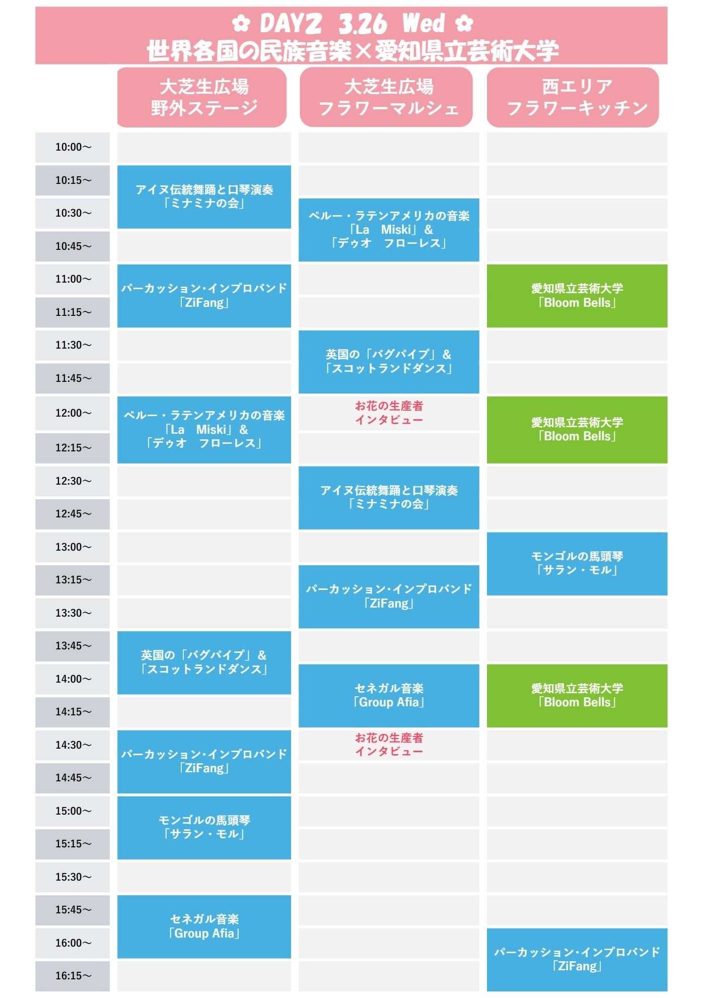 3/25(火)・3/26(水)